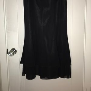 Long slinky black skirt sz 10